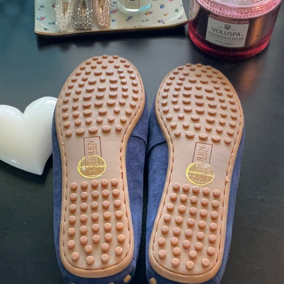 RALPH LAUREN NAVY SUEDE LOAFERS SIZE 10 NEW - Picture 3 of 5